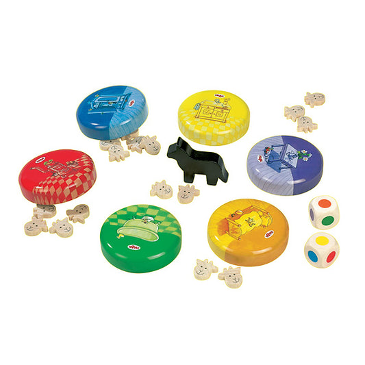 子やぎのかくれんぼ（HABA/ハバ社）｜グリム童話がモチーフの記憶力を使うボードゲーム・知育
