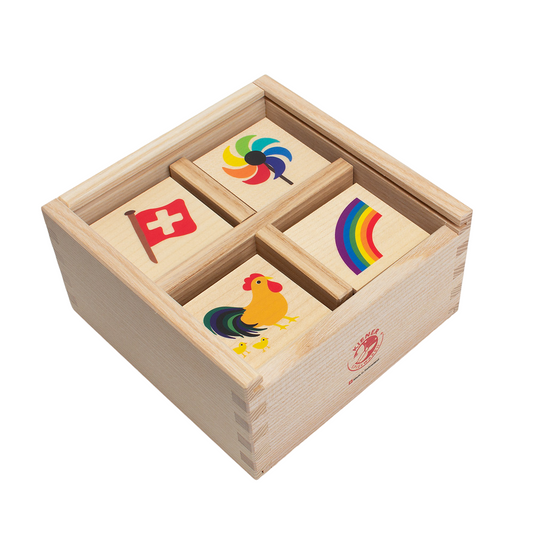 キーナーメモリー（キーナー社/スイス）｜カトリン・キーナー氏のイラストが美しい木製神経衰弱・記憶力と言葉の概念を養う知育玩具