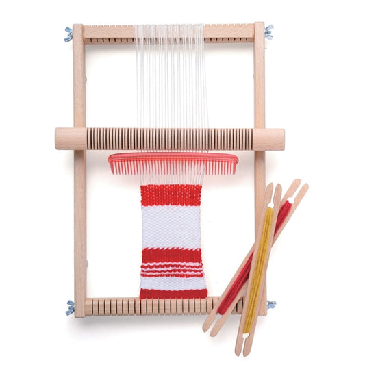 織り機イネス（ニック社/ドイツ）｜本格的な機織りが楽しめる木製の織り機・手仕事を通して集中力と創造力を養う知育玩具