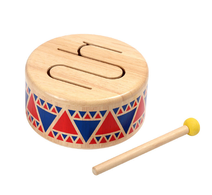 プラントイズ（タイ）のソリッドドラム。木のやさしい音を楽しめる打楽器。